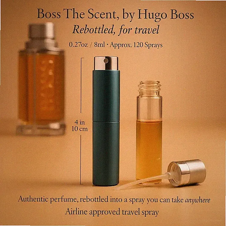 Boss The Scent by Hugo Boss Travel Spray 0.27 oz for Men