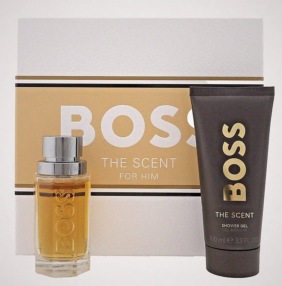 Boss The Scent for Him by Hugo Boss 1.6 oz EDT Spray + 3.3 oz Shower Gel New SET