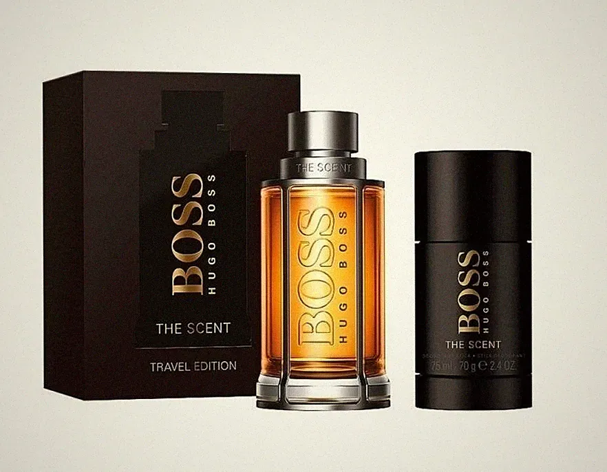 Hugo Boss The Scent 3.3 oz EDT Spray+ 2.4 deodorant Travel Set NIB