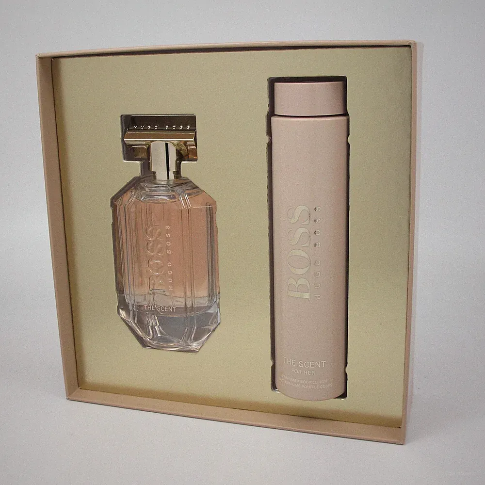 THE SCENT FOR HER by Hugo Boss 2 Pcs: 3.3 oz EDP Spray & 6.8 oz Body Lotion NIB