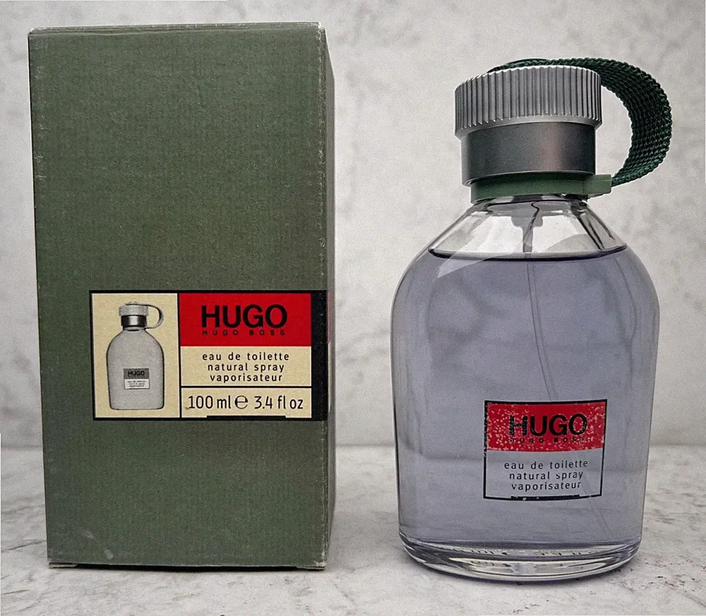 Vintage Mens Hugo Boss Eau De Toilette 100ml 3.4 Fl. Oz. Spray Box Bottle